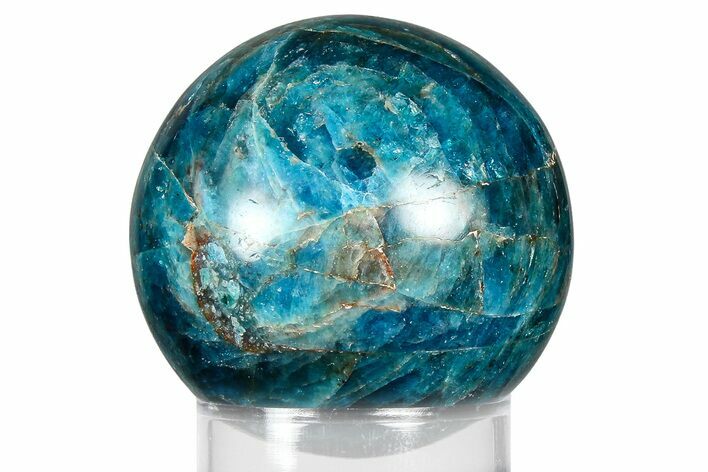 Bright Blue Apatite Sphere - Madagascar #367040